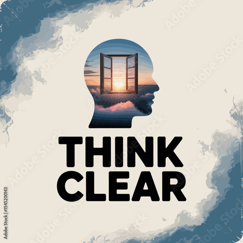 Open Mind Clear Thinking Sunrise Landscape Head Silhouette Inspiration Creative Design Peaceful Mindful Serenity Positive Thinking New Perspective Vision Hopeful Future Spiritual Growth Inner Peace   