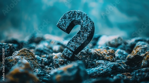 A black number two on a rocky surface, with a blue and white background, and a snowflake on top.
