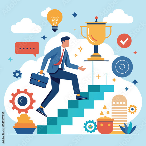Achieving Success Climbing the Career Ladder to Victory