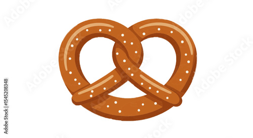 pretzels isolated on white background