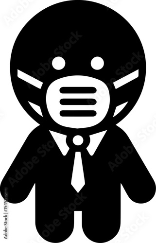 People Wearing Face Mask Icon for Health