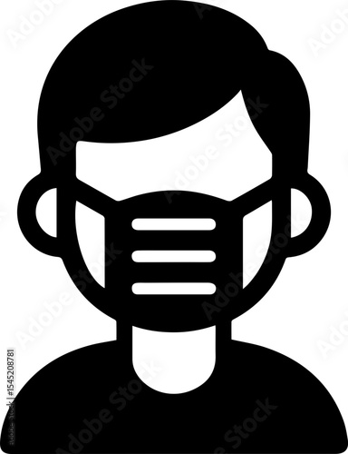 People Wearing Face Mask Icon for Health