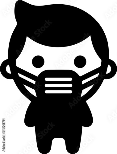 People Wearing Face Mask Icon for Health