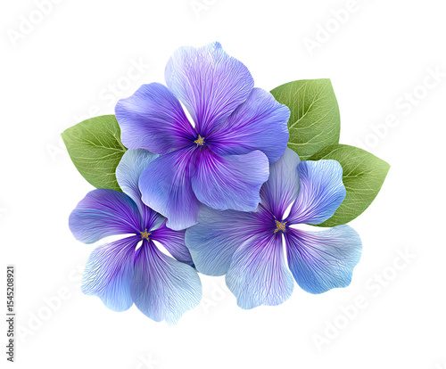 Vibrant periwinkle petals with natural spring freshness