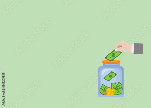 Saving money
