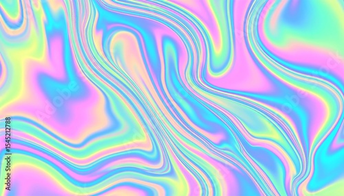 Abstract colorful fluid iridescent background.