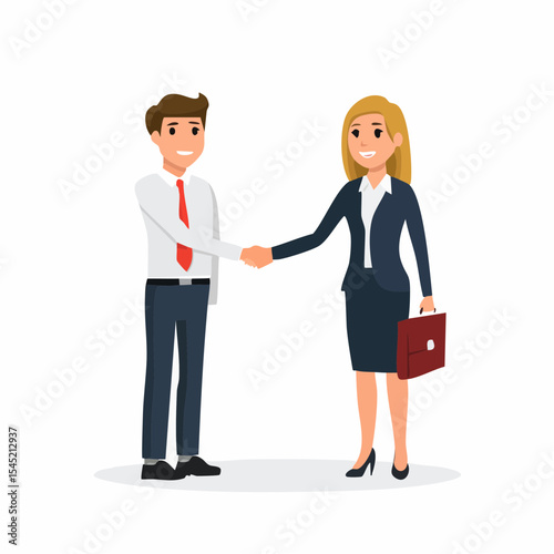 Business people shaking hands