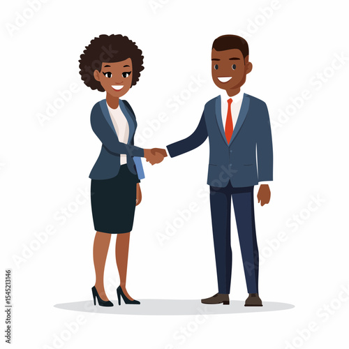 Business people shaking hands