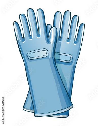 Pale Blue Protective Gloves for Tasks