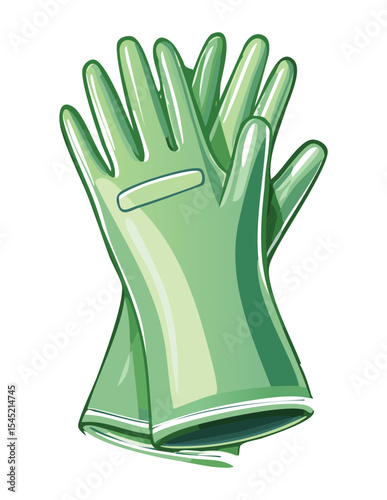 Soft Green Gloves for Hand Protection