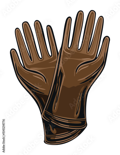 Classic Brown Work Gloves Durable