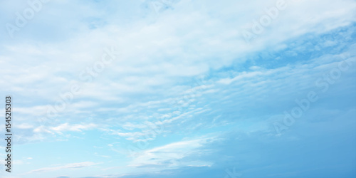 White cloud blue, beautiful nature, bright light, sunny, fresh weather, soft clouds effect on the background, Southern California air panorama 