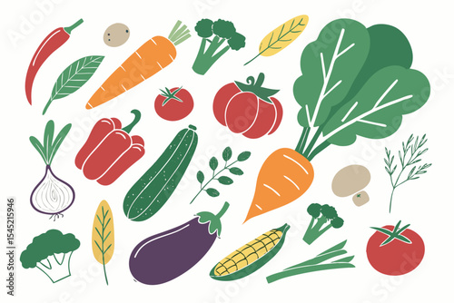 seamless pattern with vegetables