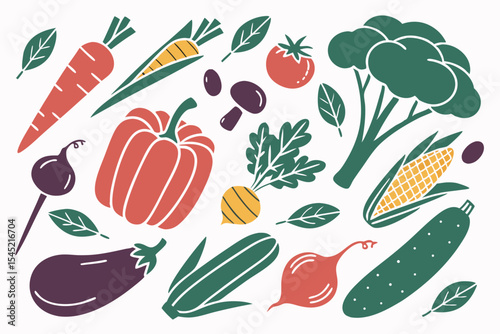 vegetables seamless pattern