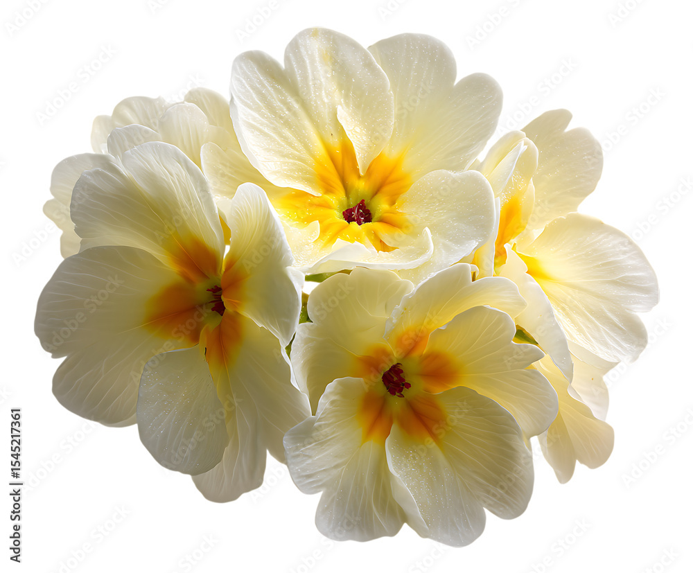 Fototapeta premium Lovely primrose blossoms with pastel floral shades