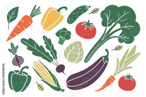 set of vegetables