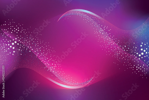 Gradient violet glowing particles background
