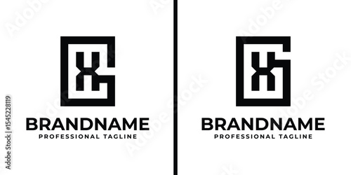 Letters GX Monogram Logo, suitable for any business with XG or GX initials