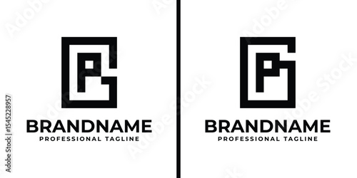 Letters GP Monogram Logo, suitable for any business with PG or GP initials