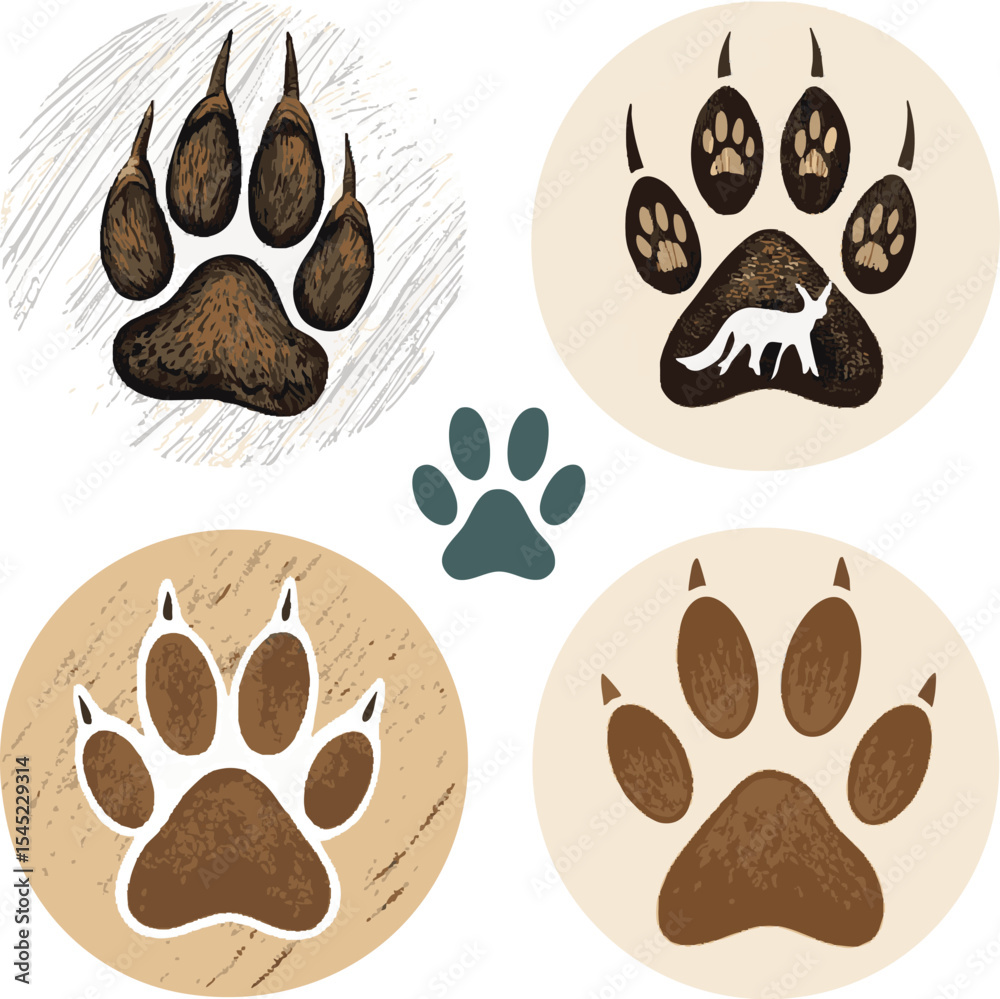 Fototapeta premium Animals logos collection. Animal logo set. Isolated on White background.
