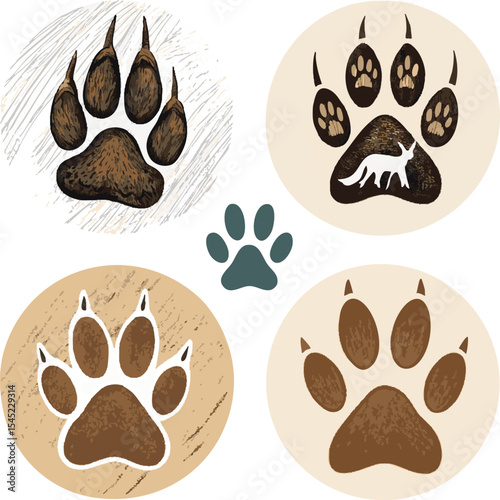 Animals logos collection. Animal logo set. Isolated on White background.