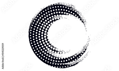 Round brush stroke vector. Painted circles collection. Grunge text box. Modern illustration, eps 10.