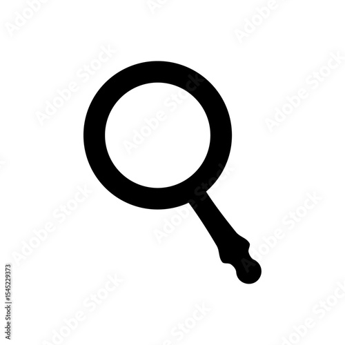 Search magnifier icon isolated on white background