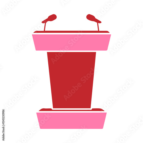 Conference lectern icon