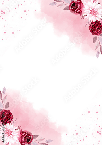 Pink rose Border 