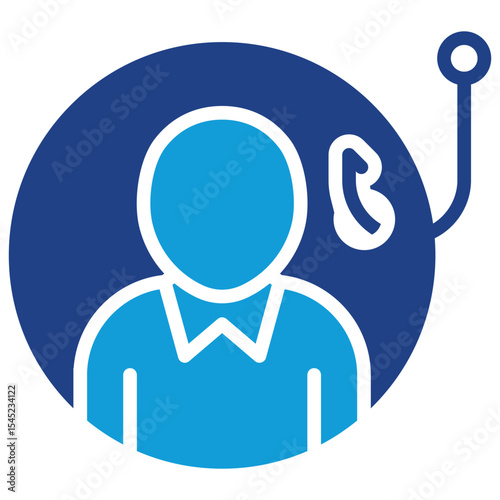 Lead Generation - Dual Tone Blue Glyph Icon - Lead Generation symbolizing lead acquisition and targeting in marketing
