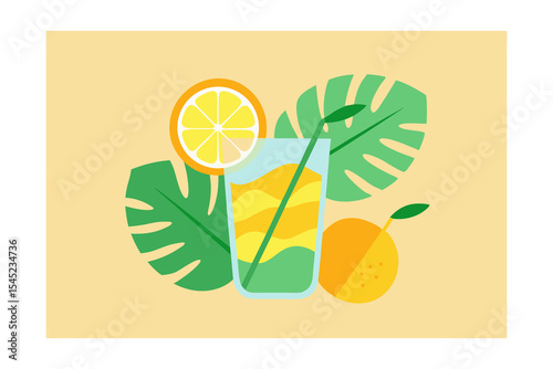 vector illustration of a set of fruits