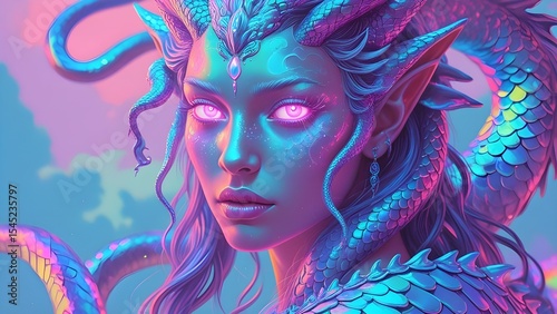 Glamour costume and make over