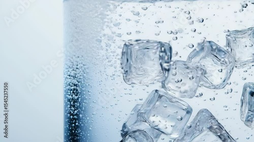 氷の輝きと冷たい一杯