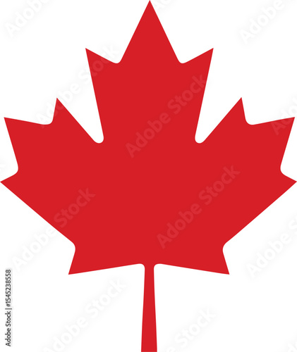 canadian maple leaf isolated on transparent background