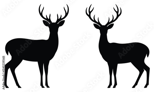 deer silhouette vector