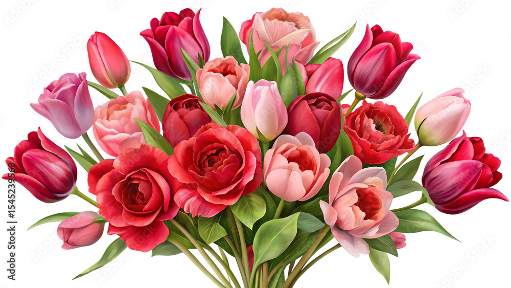 bouquet of red tulips flower bouquet of red tulips flower