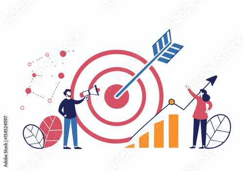  business finance investment goal, business marketing target, people team working research and analysis  