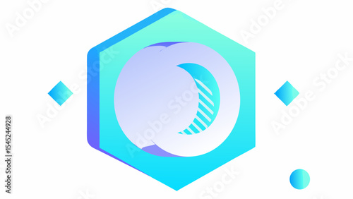 quantum circuit coin futuristic currency icon