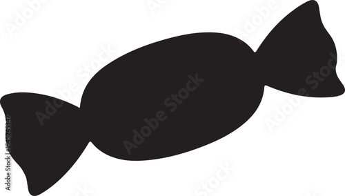 candy silhouette vector, candy icon, vector illustration on a white background