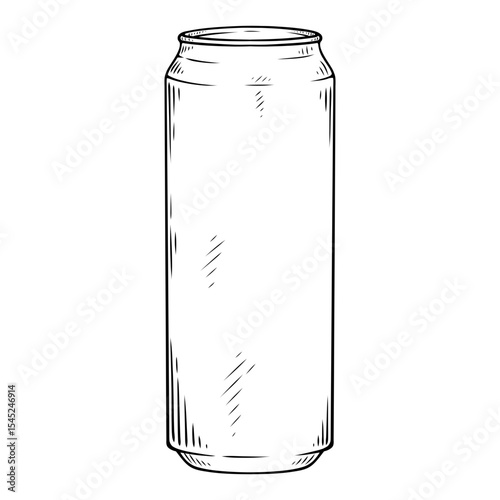 tin bottles line art illustration hand drawn