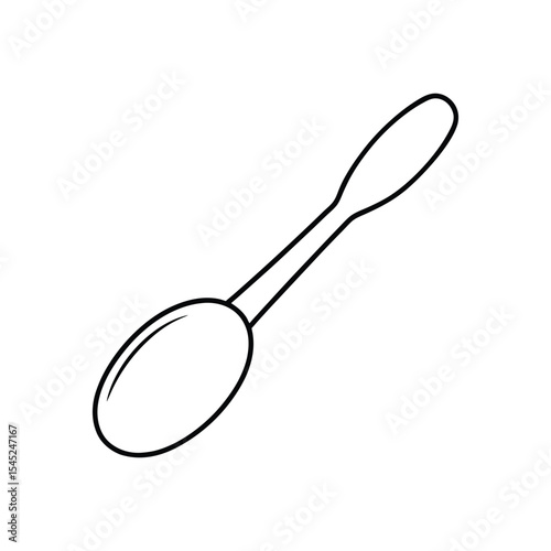 spoon line art