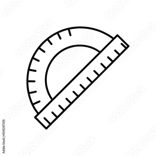 protractor line art
