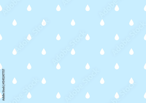 水色の水滴のパターン背景素材
