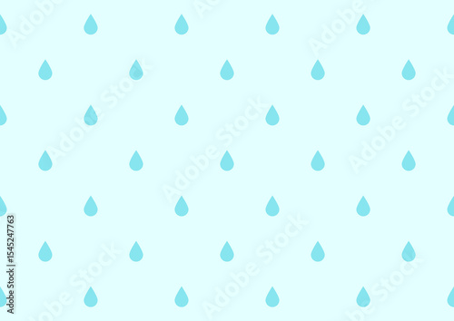 水色の水滴のパターン背景素材
