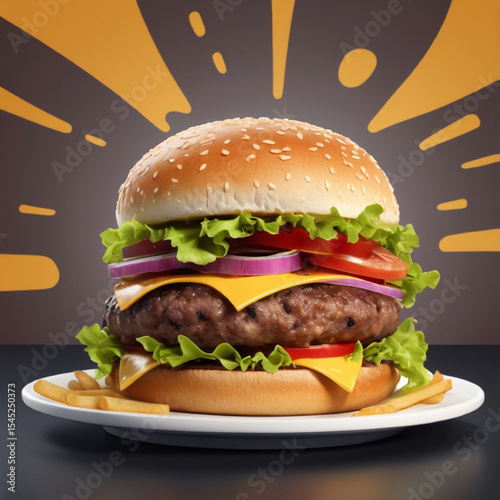 Transparent Burger image