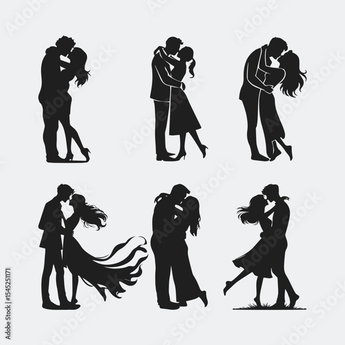 vector silhouettes of people