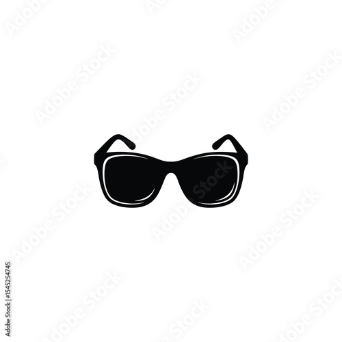 Spectacles Black Silhouette Icon