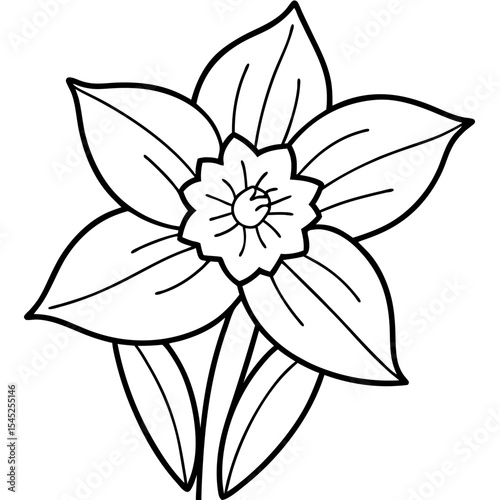 Daffodil art vector