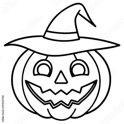 Halloween line art vector