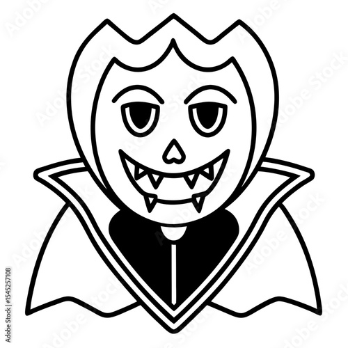 Halloween line art vector